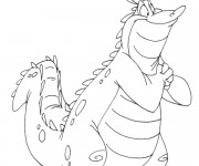 Coloriage et dessins gratuit Alligator heureux à imprimer