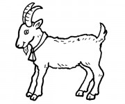 Coloriage et dessins gratuit Chèvre de Monsieur Seguin à imprimer