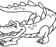 Coloriage et dessins gratuit Crocodile malin à imprimer