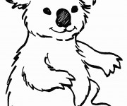 Coloriage et dessins gratuit Koala facile à imprimer