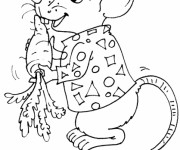 Coloriage et dessins gratuit Rat et carotte à imprimer