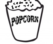 Coloriage et dessins gratuit Popcorn pour le film à imprimer