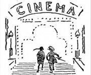 Coloriage et dessins gratuit Salle de Cinéma en ligne à imprimer