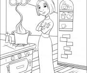 Coloriage et dessins gratuit Chef Cuisinier Dessin animé à imprimer