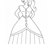 Coloriage et dessins gratuit Fille princesse à imprimer