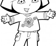 Coloriage et dessins gratuit Dora en ligne à imprimer