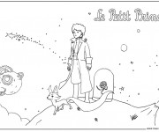 Coloriage et dessins gratuit Dessin saint exupery Le petit prince à imprimer