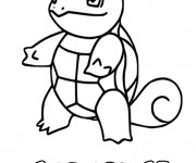 Coloriage et dessins gratuit Pokémon Carapuce à imprimer