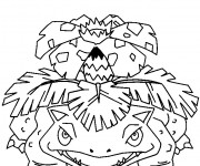 Coloriage et dessins gratuit Pokémon Venusaur facile à imprimer