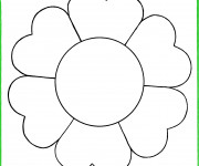 Coloriage et dessins gratuit Fleur image facile à imprimer