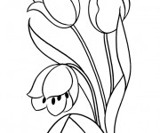 Coloriage et dessins gratuit Fleur maternelle à imprimer