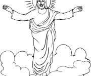 Coloriage et dessins gratuit La Résurrection de Jésus à imprimer