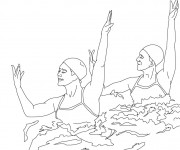 Coloriage et dessins gratuit Natation dance à imprimer