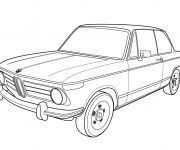 Coloriage et dessins gratuit BMW ancien modèle à imprimer