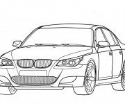 Coloriage et dessins gratuit BMW M3 stylisé à imprimer