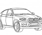 Coloriage et dessins gratuit BMW X6 à imprimer