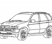 Coloriage et dessins gratuit BMW X7 à découper à imprimer