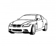 Coloriage et dessins gratuit Voiture BMW M3 à imprimer