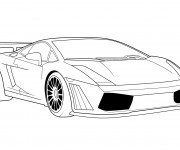 Coloriage et dessins gratuit Lamborghini Aventador à imprimer