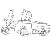 Coloriage et dessins gratuit Lamborghini Diabolo à imprimer