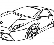 Coloriage et dessins gratuit Lamborghini en ligne à imprimer
