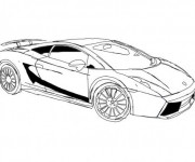 Coloriage et dessins gratuit Lamborghini italien à imprimer