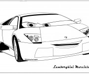 Coloriage et dessins gratuit Lamborghini Murciélago à imprimer