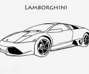 Coloriage et dessins gratuit Lamborghini Sesto Elemento à imprimer