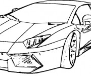 Coloriage et dessins gratuit Lamborghini Veneno à imprimer