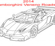 Coloriage et dessins gratuit Lamborghini Veneno Roadster à imprimer