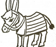 Coloriage et dessins gratuit Petit âne à imprimer