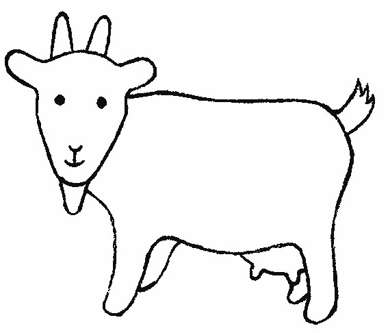 Coloriage Chèvre à Télécharger