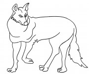 Coloriage et dessins gratuit Coyote facile à imprimer