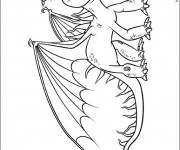 Coloriage Dragon croque mou dessin gratuit à imprimer