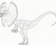 Coloriage et dessins gratuit Un dinosaure faible à imprimer