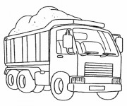Coloriage Camion maternelle
