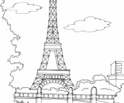 Coloriage et dessins gratuit France à colorier avec Paint à imprimer