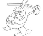 Coloriage Hélicoptère de Playmobil
