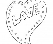 Coloriage Tag Love simple