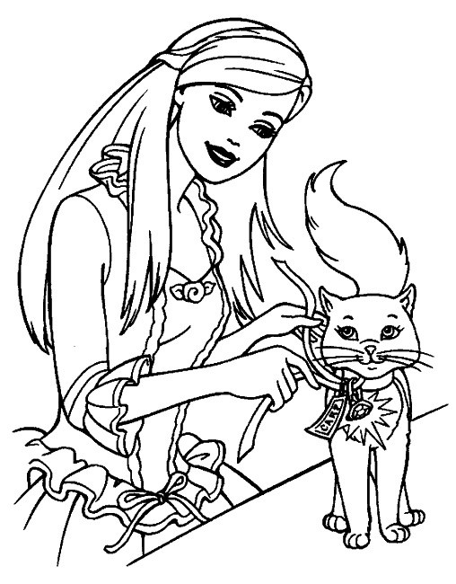 barbie et son chat