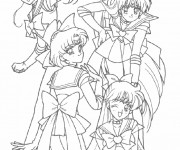 Coloriage Fille Manga Personnages