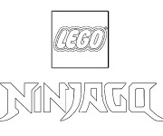 Coloriage et dessins gratuit Le logo de Ninjago à imprimer