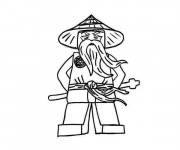 Coloriage et dessins gratuit Ninjago Maître Wu à imprimer