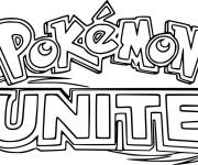 Coloriage Logo de Pokemon Unite