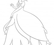 Coloriage et dessins gratuit La ravissante princesse Tiana à imprimer