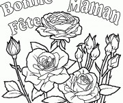 Coloriage et dessins gratuit Fête des Mères en ligne à imprimer
