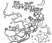 Coloriage et dessins gratuit Le traineau du Père Noël à imprimer