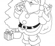 Coloriage et dessins gratuit Père Noël à colorier à imprimer
