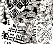 Coloriage et dessins gratuit Afrique en couleur à imprimer