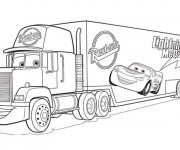 Coloriage et dessins gratuit Camion Flash Mcqueen à imprimer